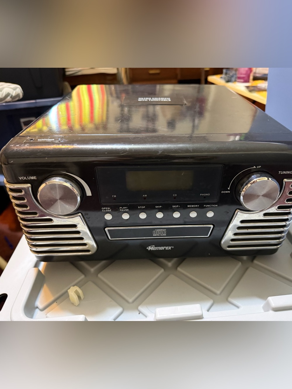 Memorex Black Portable CD/Radio Player with AM/FM